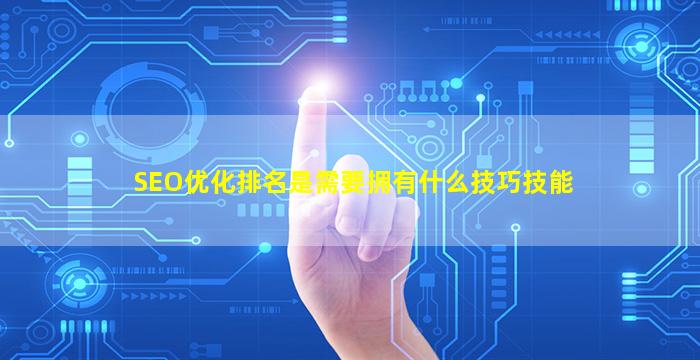 SEO优化排名是需要拥有什么技巧技能